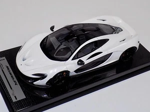 1/18 Tecnomodel McLaren P1 in Hochglanzweiß mit schwarzen Rädern #01 von 20 Carbon - Bild 1 von 7