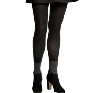 NEW Women's DKNY Anklet Sock Tights, Black Flannel/Melange OC177 Size S - Picture 1 of 7