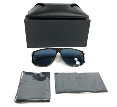 Dior Sunglasses CD Link S2U 2080 Tortoise Brown Gold Frames w/ Dark Blue Lenses - Image 1 of 4