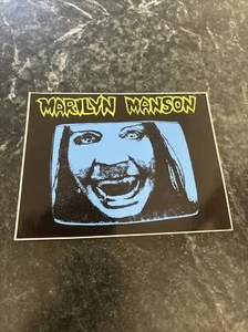Marilyn Manson vtg sticker Decal 90s Show Concert Promo Rare Vinyl 6” - Picture 1 of 4