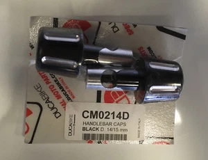 DUCABIKE for Ducati Handlebar Caps Black D. 16/17MM CM03D - Picture 1 of 1