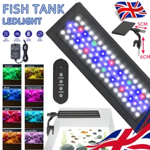 Fish Tank Lights, 18W LED Aquarium Light With Adjustable 24/7 Timer & Brightness - Picture 1 of 12