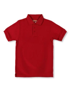 Universal Unisex S/S Pique Polo (Sizes 8 - 20) - orange, 18 - Picture 1 of 3