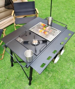 Camping Folding IGT Table Lightweight Backpack Roll Table Multifunctional Burner - Picture 1 of 13