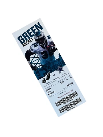 PHILADELPHIA EAGLES COWBOYS 2008 GAME TICKET LINC 12/28/09 12/28 WESTBROOK Cover