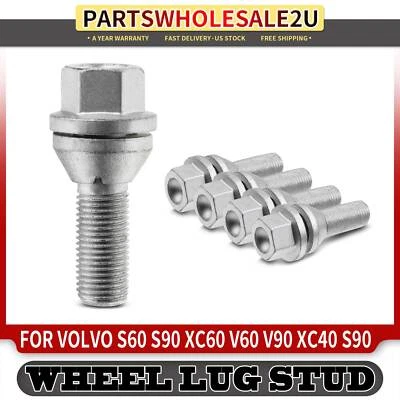 5x Front/Rear M14-1.5 Wheel Lug Bolt for Volvo XC40 XC60 XC70 XC90 S80 S90 V60 - Image 1 of 4