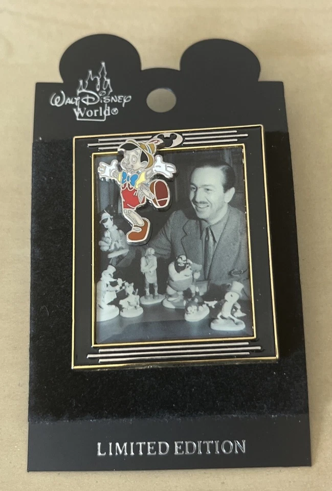 Walt Disney Pinocchio Walt Framed 3D Pin LE 5000 - Image 1 of 1