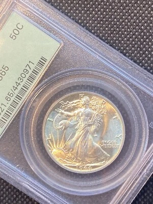 1944 walking liberty half dollar ms 65 - Image 1 of 4