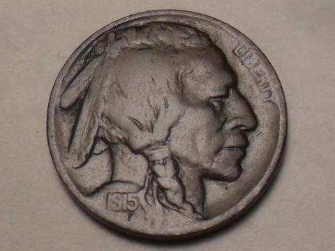 1915-P PRISTINE!!!  "BLACK BEAUTY" HIGHER GRADE INDIAN HEAD BUFFALO NICKEL!! Cover
