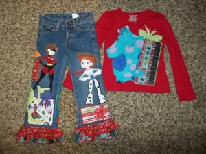 4 5 Pickalily Girls Christmas Disney Toy Story Monster Inc Muppets Incredibles - Picture 1 of 2