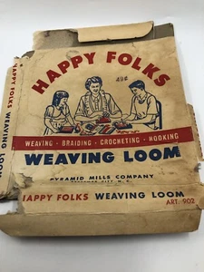 Molinos piramidales de telar Happy Folks con instrucciones y caja de colección - Imagen 1 de 5