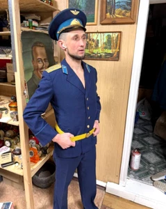 Vintage Soviet officer uniform air Force. lieutenant colonel, military Red army. - Picture 1 of 8