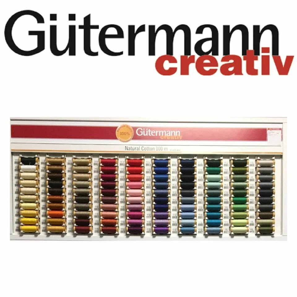 GUTERMANN  100% NATURAL COTTON THREAD 100M-HAND& MACHINE SEWING - Various Col - Image 1 of 1