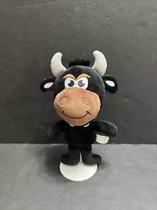 Black Plush Cow Bull Black Coffee 9” Mundalado LDA - Imagen 1 de 6