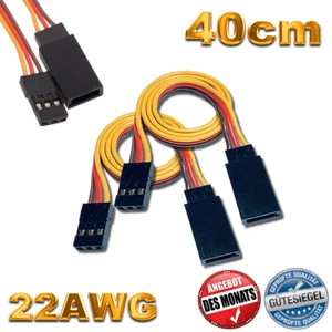 40cm 22AWG JR Servokabel Servo Kabel Verlängerung Graupner Futaba Robbe 1 2 5 10 - Bild 1 von 8