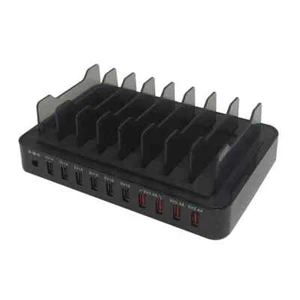 Centrale électrique USB A 10 ports SMART IQ - Noir (5V/13,2A) - Photo 1 sur 2