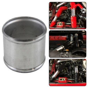 Alloy Aluminum Hose Adapter Joiner Pipe Connector Polished 80mm 3.15inch OD - Picture 1 of 9