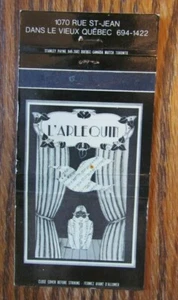 PAYASO EN MATCHBOOK MATCHCOVER: L'ARLEQUIN (CIUDAD DE QUEBEC) -E5 - Imagen 1 de 1