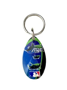 MLB Tampa Bay Devil Rays Vintage Teardrop Spinner Keychain - Picture 1 of 1