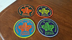 SCOUTS CANADA TREE FOR CANADA CREST / PATCH (4) 1991, 92, 93 & 94 *NUOVO* - Foto 1 di 1