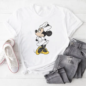 Disney Mickey And Friends Minnie Mouse Simple Distressed T-Shirt - Picture 1 of 5