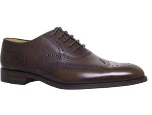 LOAKE Herren lowick dunkelbraune Lederschnürschuhe Oxford Brogues Schuhe £ 250 - Bild 1 von 8