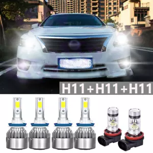 For Nissan Altima 2005 6pcs LED Headlights Hi/Low + Fog light Bulbs Kit 6000K - Picture 1 of 11