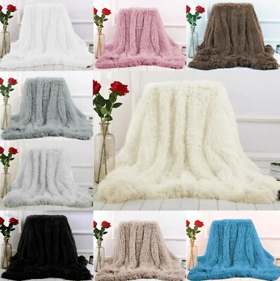 Kuscheldecke Wohndecke Tagesdecke 160x200/200x220/220x240 Felloptik Fellimmitat - Bild 1 von 3