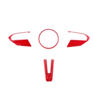 For Mazda CX-50 2023-2024 Glossy Red Steering Wheel Control Ring Cover Trim 4PCS - Bild 1 von 7