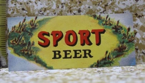 SPORT BEER NECK LABEL Sebewaing Brewing MI. NOS. - Picture 1 of 3