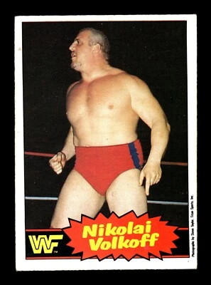 5-02-28 PWE . 1985 o-pee-chee opc wwf wwe pro wrestling stars #1 nikolai volkoff - Image 1 of 2