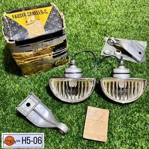NOS Fog Lamp Half Moon CARELLO PF-600, Fiat 500-600 fits Alfaromeo, Scooter Mods - Picture 1 of 14