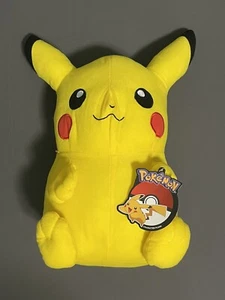 New Toy Factory Pokémon 13” Pikachu Personaggio Peluche Giallo Peluche Bambola RARO - Foto 1 di 9
