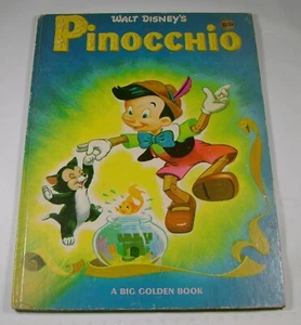 Big Golden book PINOCCHIO Walt Disney hardcover Golden Press 1976 - Picture 1 of 6