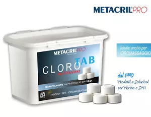 CLORO MULTIAZIONE TAB Kg 1 -A lenta diss.in pastiglie da 20gr per Spa e Piscina - Foto 1 di 1