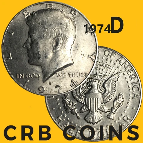 1974-D United States Kennedy Half Dollar - (Circulated) KM#A202b - HD74D Cover