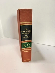 The Interpreter's Dictionary of the Bible. Volume 3 K-Q Hardcover Good - Picture 1 of 8