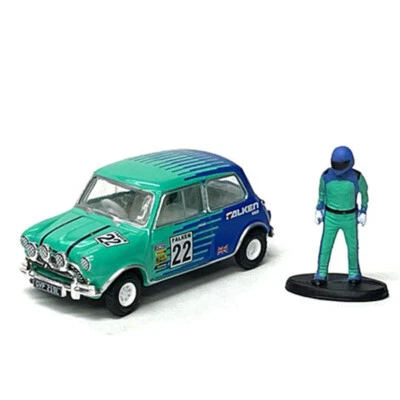 Greenlight 1:64 1967 Austin Mini Cooper S 1275 MKI Falken Tire With Driver  - Image 1 of 2