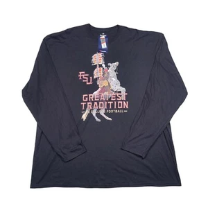 Fanatics FSU T Shirt Uomo 5XL Florida State Seminoles Capo Oceola Manica Lunga - Foto 1 di 9