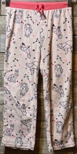 Old Navy, Pajama Pants, Girl’s Size Medium, Pink, Bow, Animals, Constellations, - Picture 1 of 3
