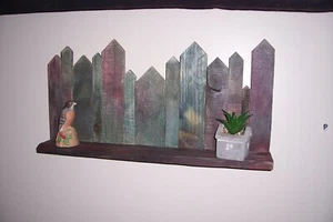 Palettenholz Lattenzaun Material Deko Wandbehang Schwimmer - Bild 1 von 3