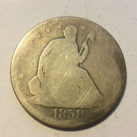1858-O LIBERTY SEATED HALF DOLLAR  B-145 Cover