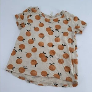 Rylee + Cru Orange Oranges Tee T Shirt Size 4 5 - Picture 1 of 3