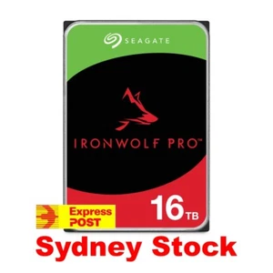 Seagate IronWolf Pro 16TB NAS HDD 3.5" 7200RPM ST16000NT001 New Version - Picture 1 of 8