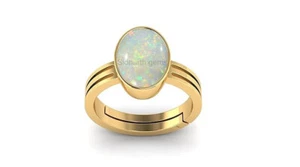 15.00 Carat 16.00 Ratti Multi-fire Opal Silver Ring Certified Natural Australian - Picture 1 of 4