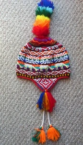 Sombrero Ceremonia Peruano Montaña Andina Q'ero Chullo Cuentas - Imagen 1 de 8