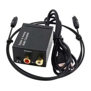 Convertitore audio digitale ottico spdif analogico RCA toslink adattatore cavo - Foto 1 di 3