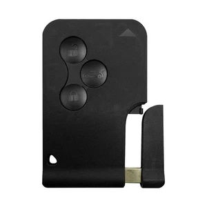 3 Botones Llave Tarjeta Key Card Flip Compatible con Renault Megane 2 Negro - Imagen 1 de 8