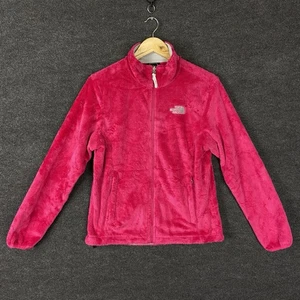 The North Face Osito Womens Jacket M Pink Fleece Long Sleeve Full Zip Winter - Picture 1 of 18