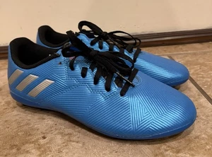 New Adidas Messi 16.4 FG Soccer Cleats Blue Youth Size 4.5 - Picture 1 of 7